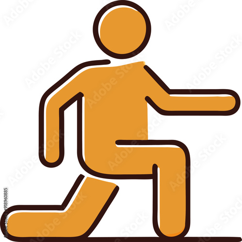 lunge, icon offset fill