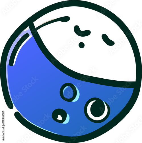 golf, icon doodle offset fill