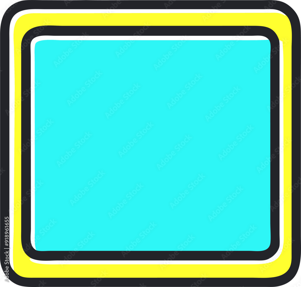 rectangular graphic frame, icon offset fill rectangular graphic frame, icon offset fill