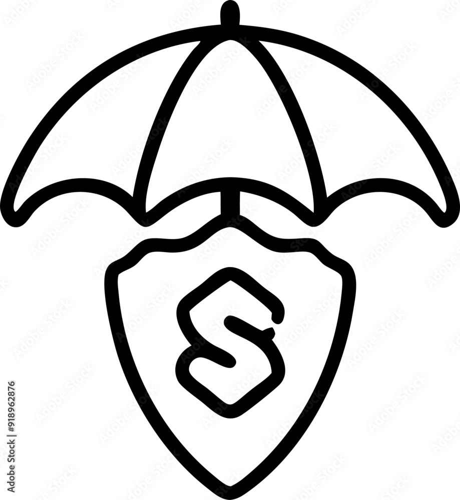 general insurance icon, icon outline general insurance icon, icon outline