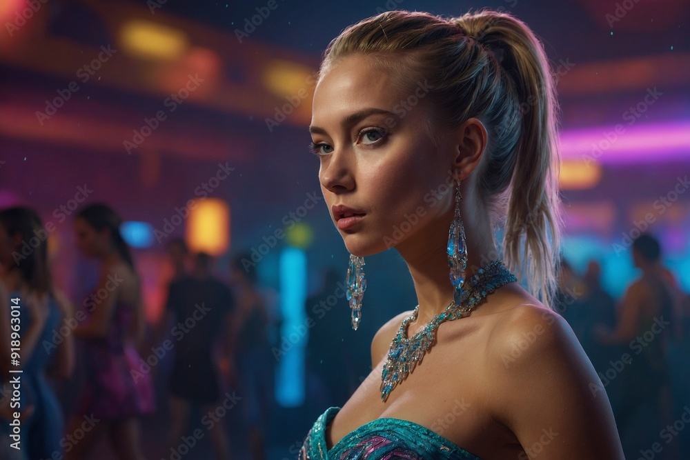 Woman in a club Woman in a club
