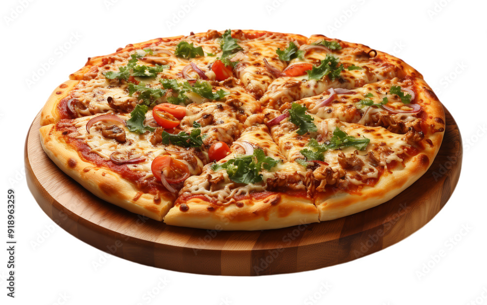 pizza serving, cut out design with transparent background, generative ai pizza serving, cut out design with transparent background, generative ai
