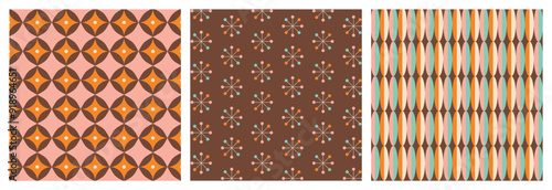 50s Mid Century Modern Seamless Pattern Bundle