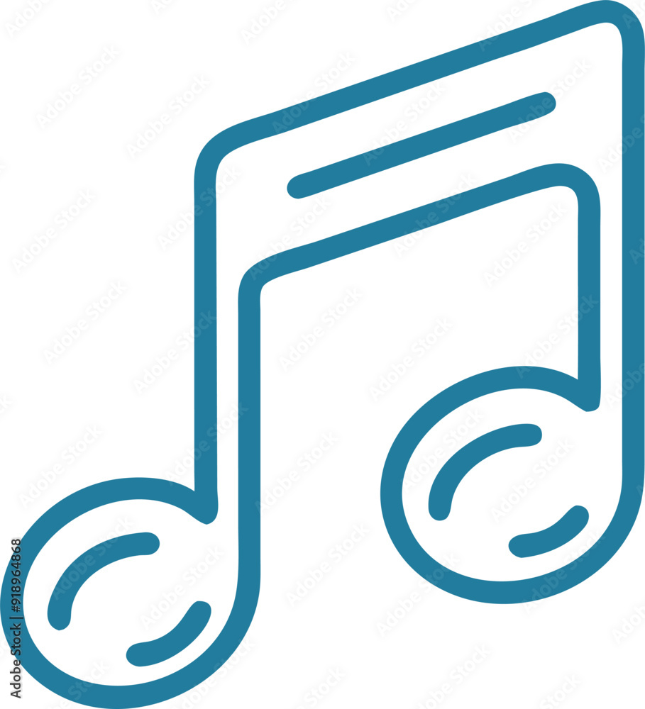 music, icon outline music, icon outline
