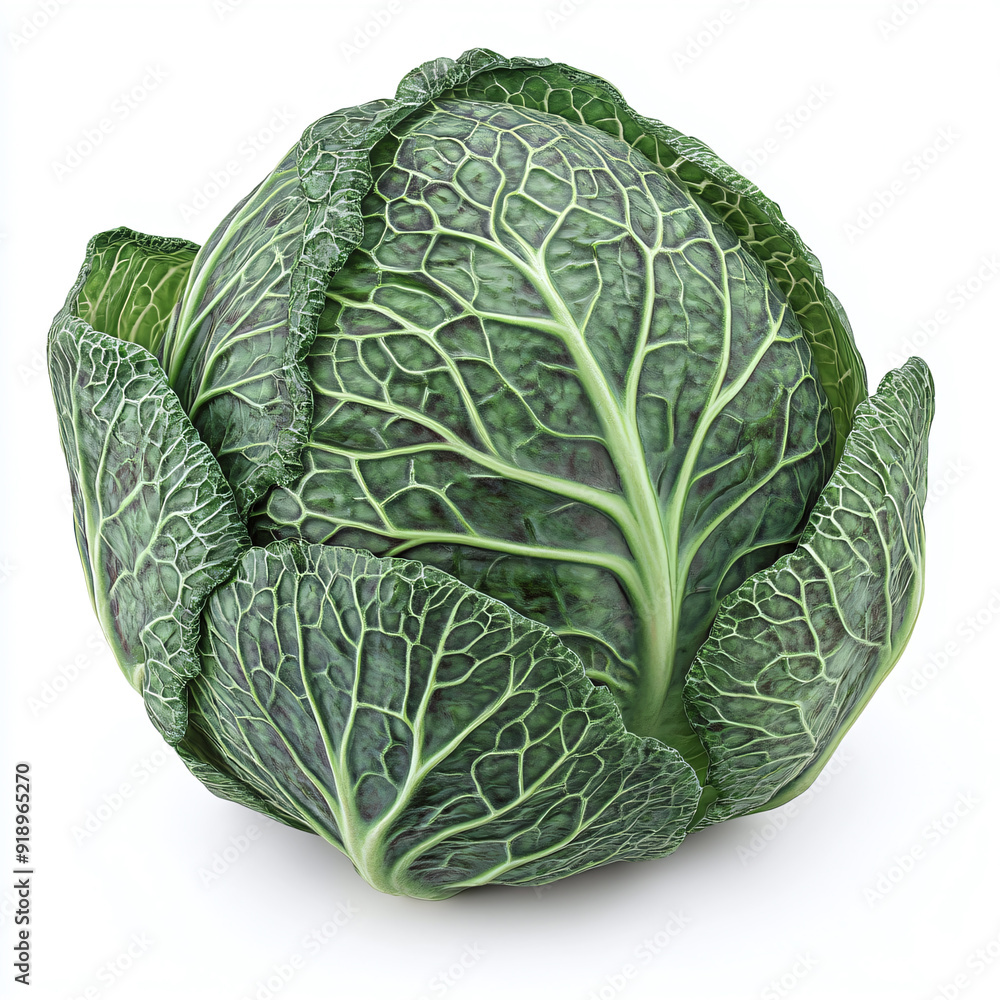 Obraz premium cabbage isolated on white background