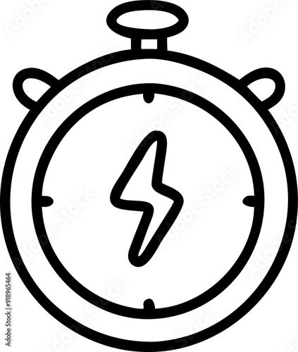 use an icon representing speed, such as a lightning bolt or a stopwatch with 2s, icon outline