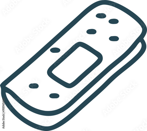 adhesive plaster, icon outline