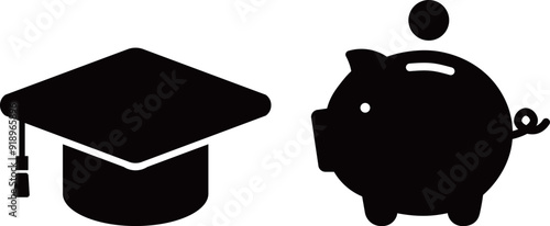 角帽　貯金箱　アイコン