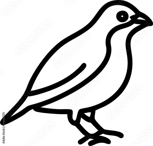 common myna, icon outline