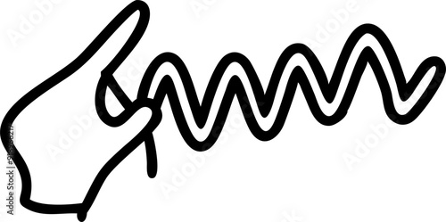 dopamine in parkinsons, icon outline