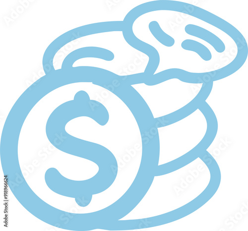 monetization, icon outline