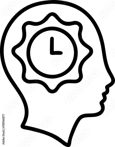 concentration, icon outline