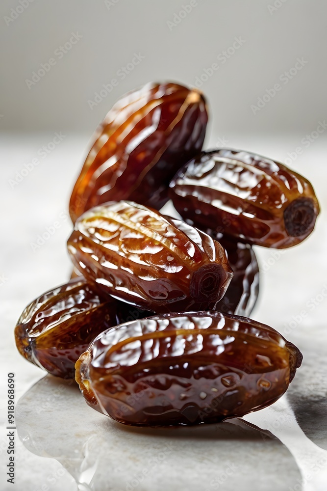 Still Life of Dates Elegant Avatars on White Background Still Life of Dates Elegant Avatars on White Background