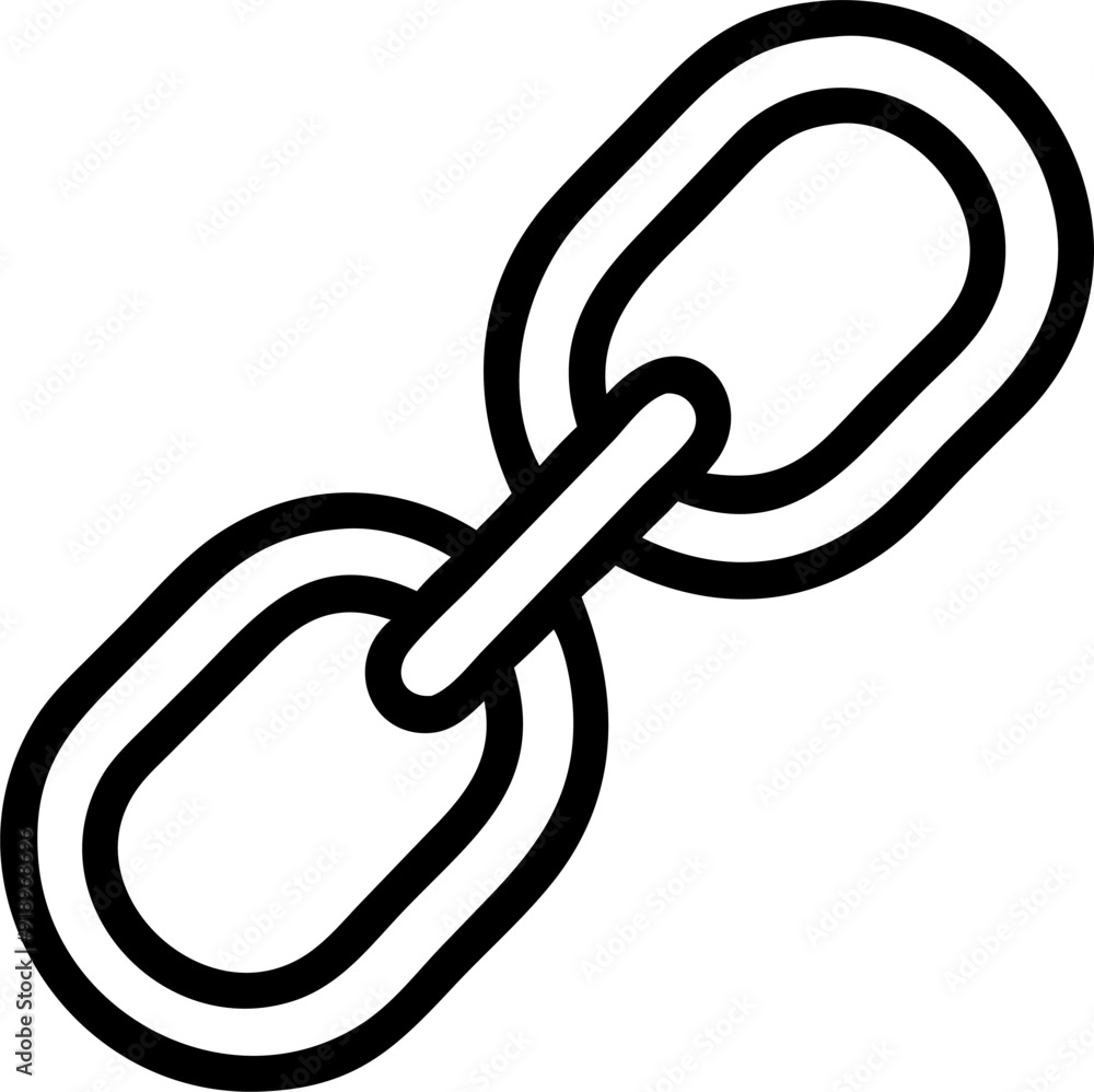link chain, icon outline link chain, icon outline
