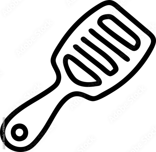 easy combing, icon outline