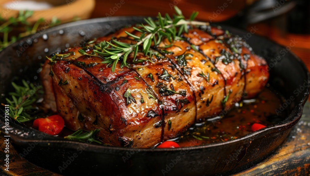 Rosemary and thyme roasted pork tenderloin Rosemary and thyme roasted pork tenderloin