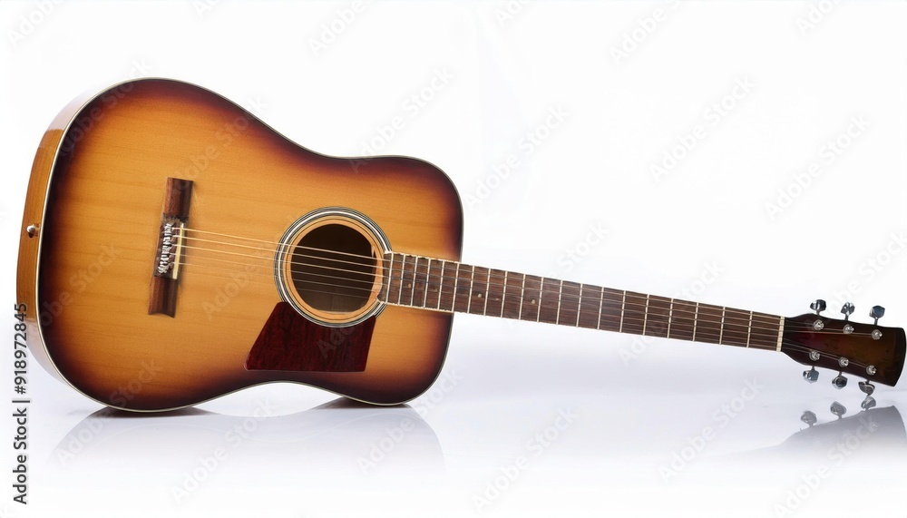 Guitar on white background. Generated image Guitar on white background. Generated image