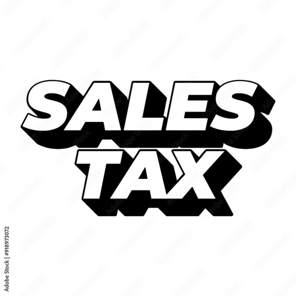 3d sales tax poster banner 3d sales tax poster banner
