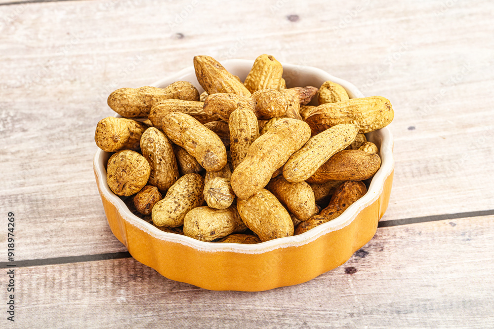 Raw ripe unpeeled peanut heap Raw ripe unpeeled peanut heap