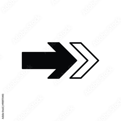 arrow right glyph icon with white background vector stock illustration Free Download arrow right glyph icon with white background vector stock illustration - GFXLoad