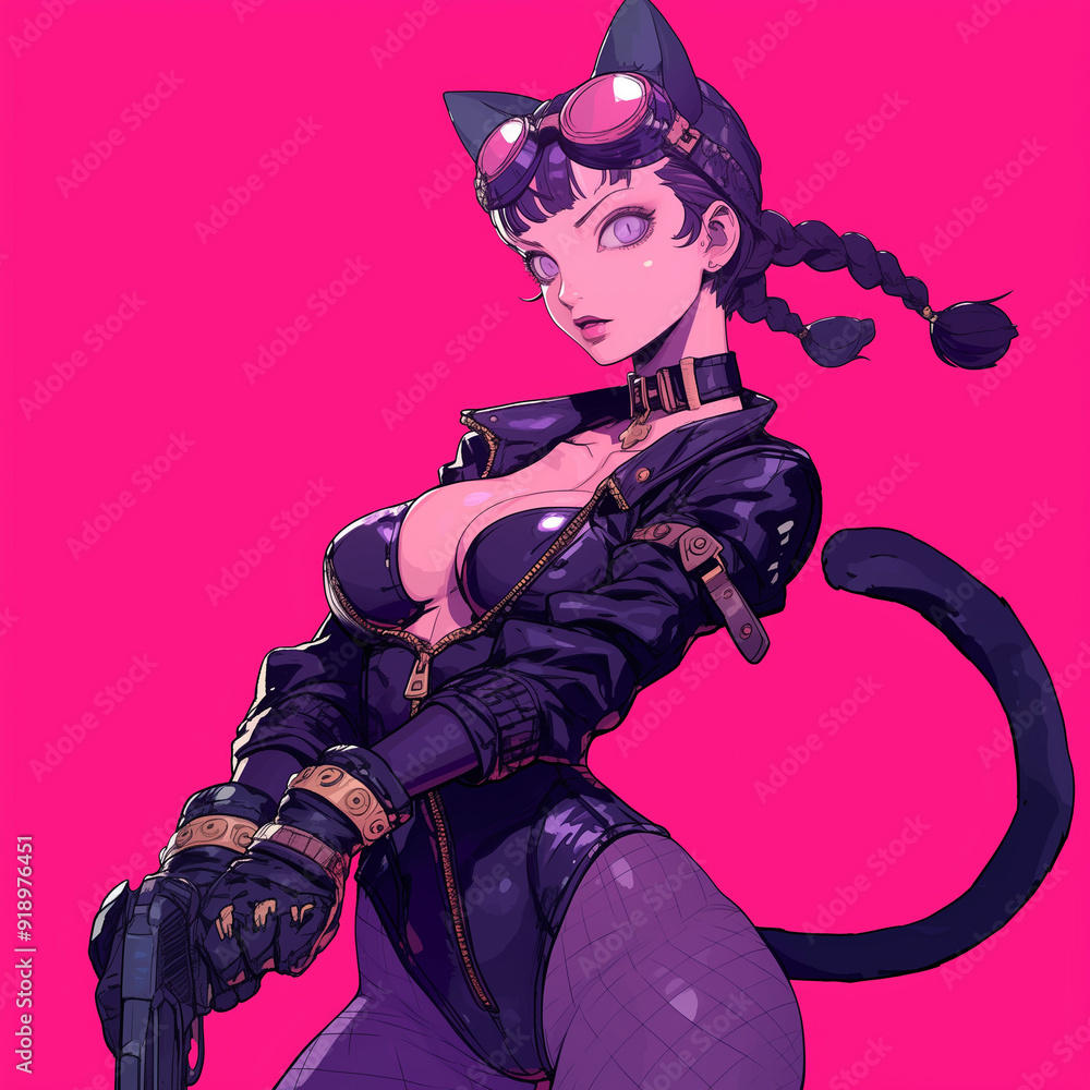 Cat woman character art Cat woman character art