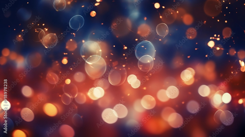 Bokeh sparkling shiny background, Christmas and New Year festive lights decorations. Generative AI Bokeh sparkling shiny background, Christmas and New Year festive lights decorations. Generative AI