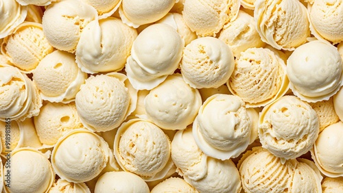 vanilla ice cream set with ice cream 