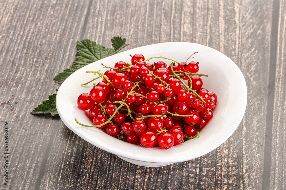 Sweet ripe red currant berries Sweet ripe red currant berries