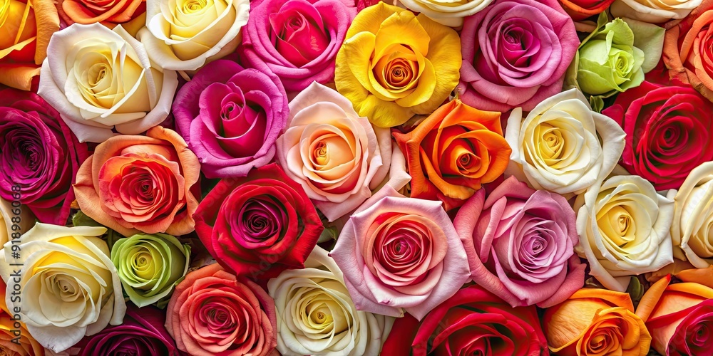 Colorful collection of roses including red, pink, yellow, and white blooms, roses, flowers, garden, colorful, vibrant, petals Colorful collection of roses including red, pink, yellow, and white blooms, roses, flowers, garden, colorful, vibrant, petals