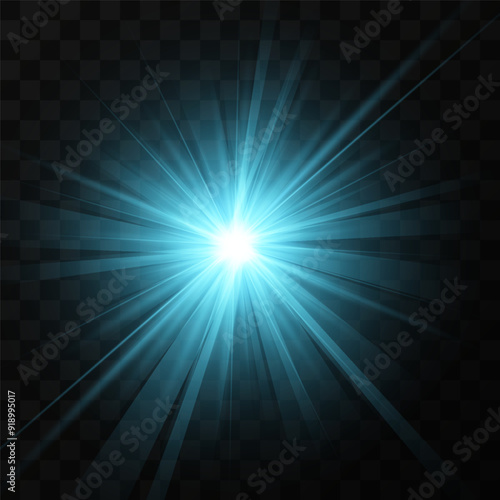 Color glowing light burst explosion with transparent. Vector illustration for cool effect decoration with ray sparkles. Bright star. Transparent shine gradient glitter, bright flare. Glare texture.