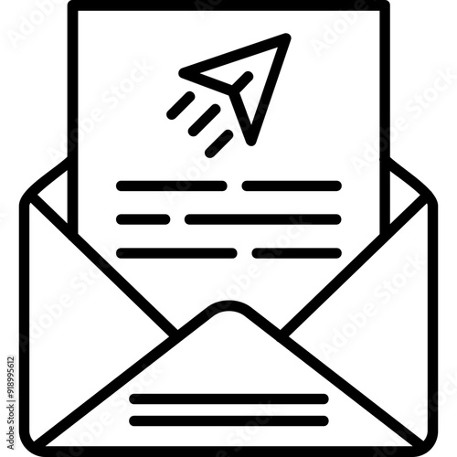 Send Mail Vector Icon Design