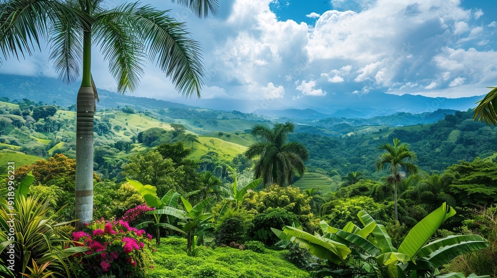 Fototapeta premium Echoes of Costa Rica and Germany