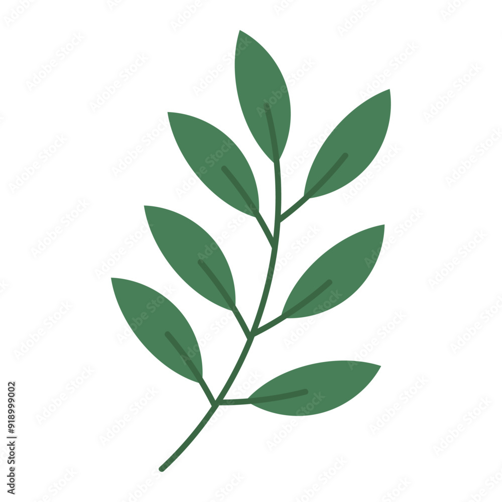 Fototapeta premium Hand drawn colorful leaves illustration on white background
