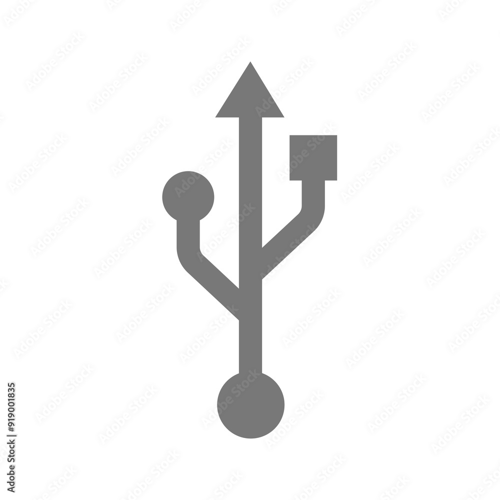 Usb connection vector icon. Flash drive symbol. Usb connection vector icon. Flash drive symbol.