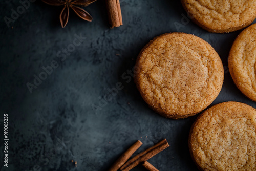 cinnamon snickerdoodle cookies with spices