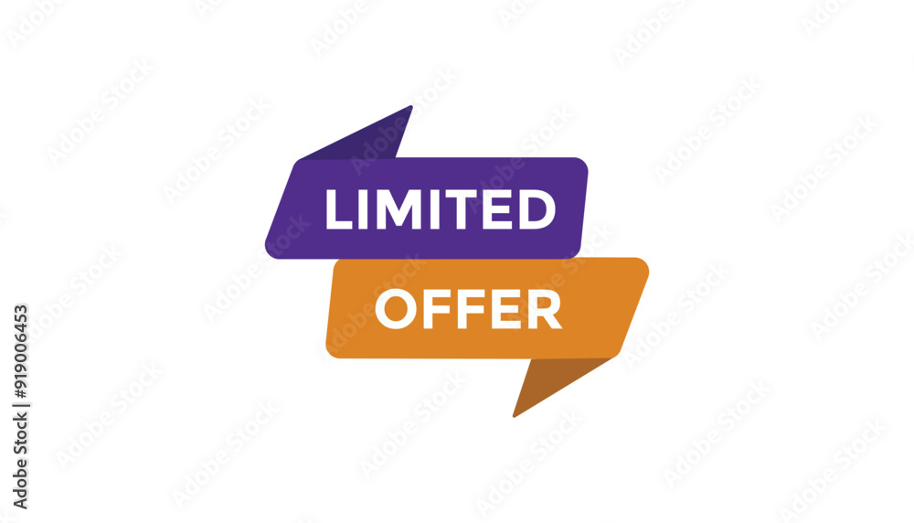 Limited offer button web banner templates. Vector Illustration Limited offer button web banner templates. Vector Illustration