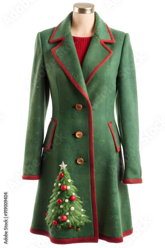 Christmas classic wool coat