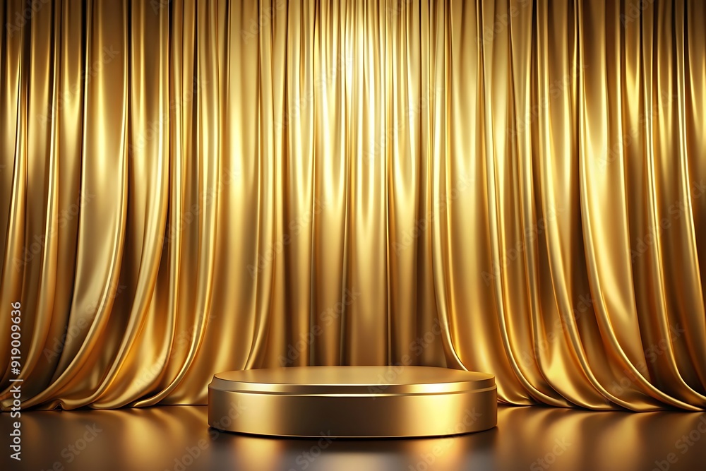 custom made wallpaper toronto digitalRefined Golden Pedestal with Contemporary Design - Luxurious Gold Curtains Background. Photos. Images.