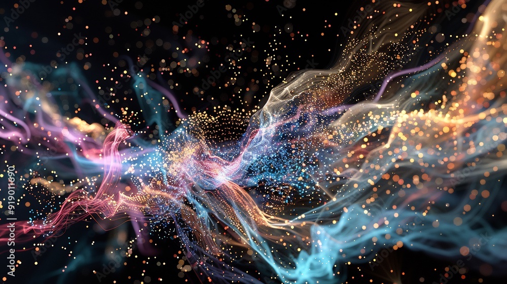 Abstract Colorful Smoke and Light Abstract Colorful Smoke and Light