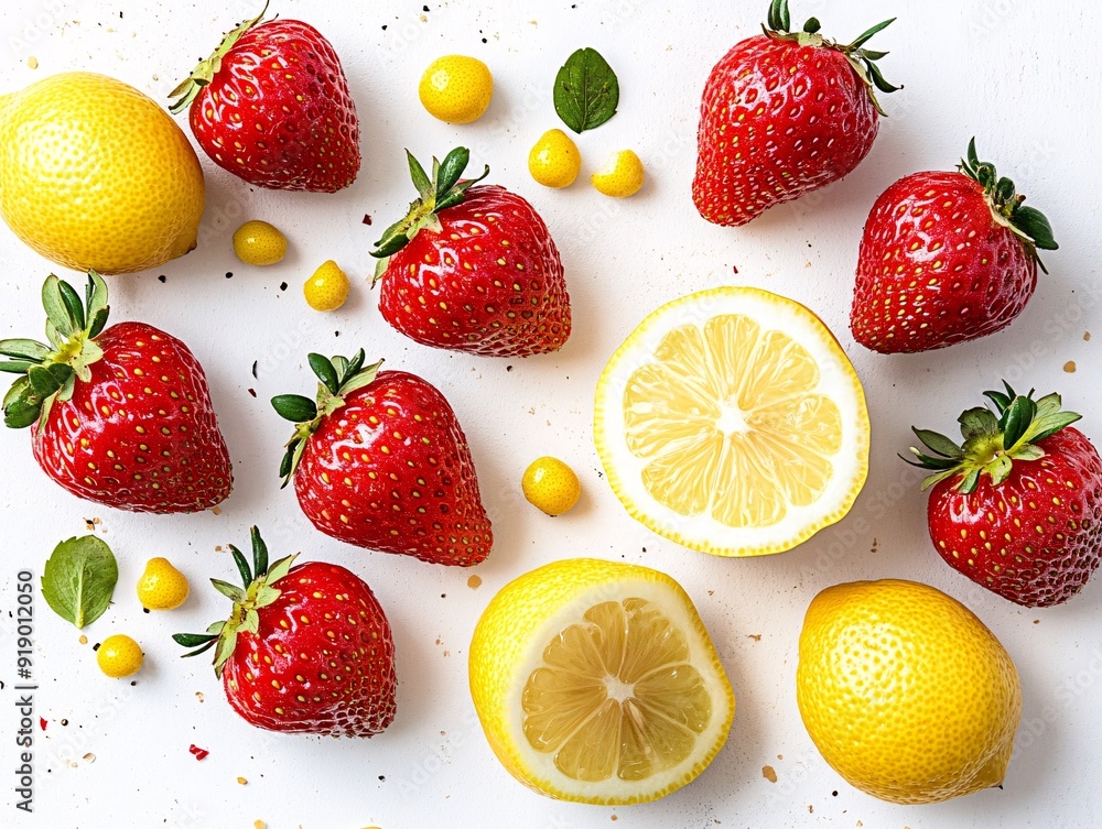 A Bountiful Harvest A Luscious Selection of Juicy Strawberries and Zesty Lemons Perfectly Crafted for Your Summer Delights strawberries lemons fruit selection summer fruits A Bountiful Harvest A Luscious Selection of Juicy Strawberries and Zesty Lemons Perfectly Crafted for Your Summer Delights strawberries lemons fruit selection summer fruits