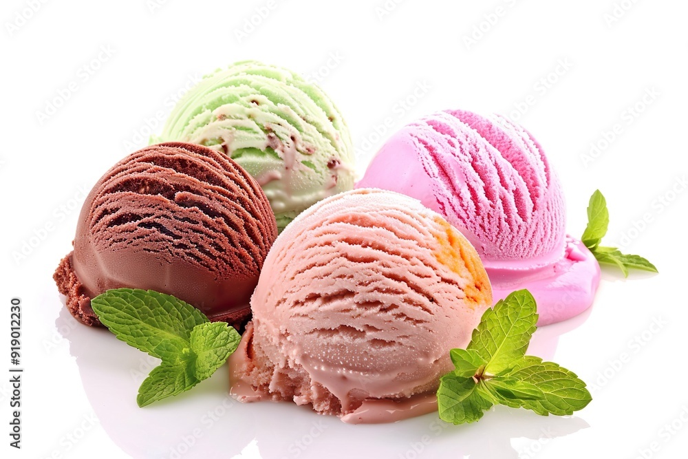 Ice Cream isolated on a white background Ice Cream isolated on a white background