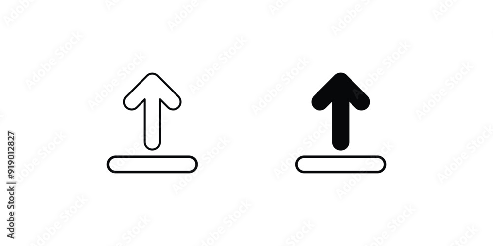 arrow up set icon with white background vector stock illustration arrow up set icon with white background vector stock illustration