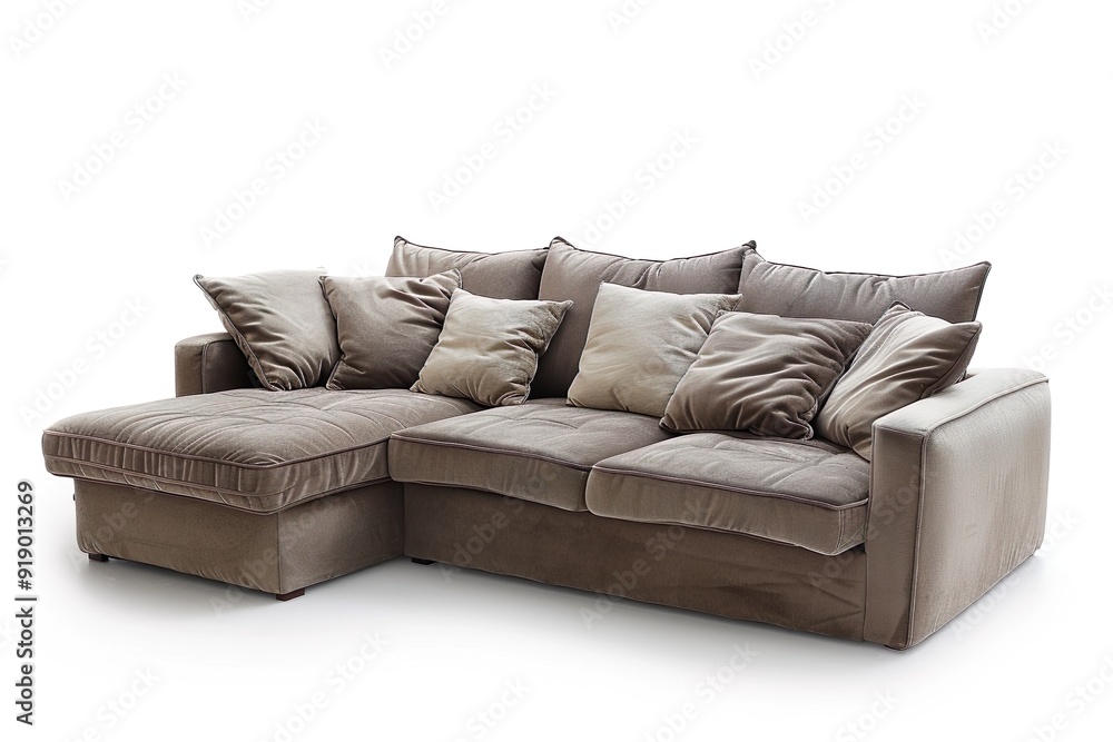 Obraz premium Sectional Sofa isolated on a white background