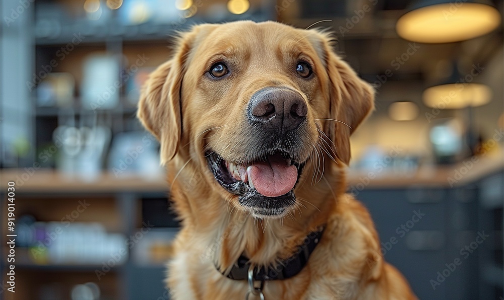close up of dog giving high five to veterinarian doctor. close up of dog giving high five to veterinarian doctor.
