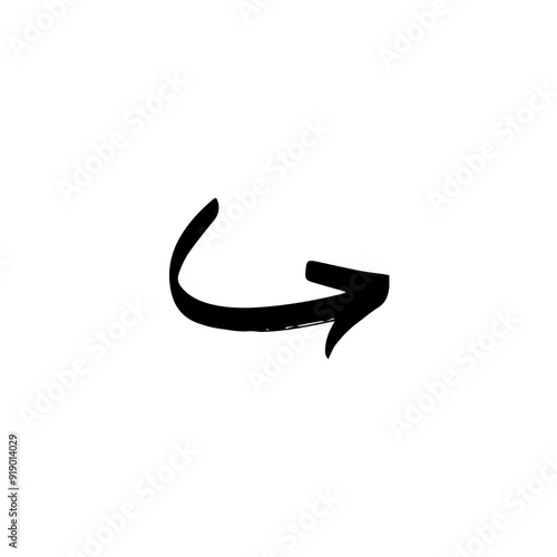 right arrow on transparent background