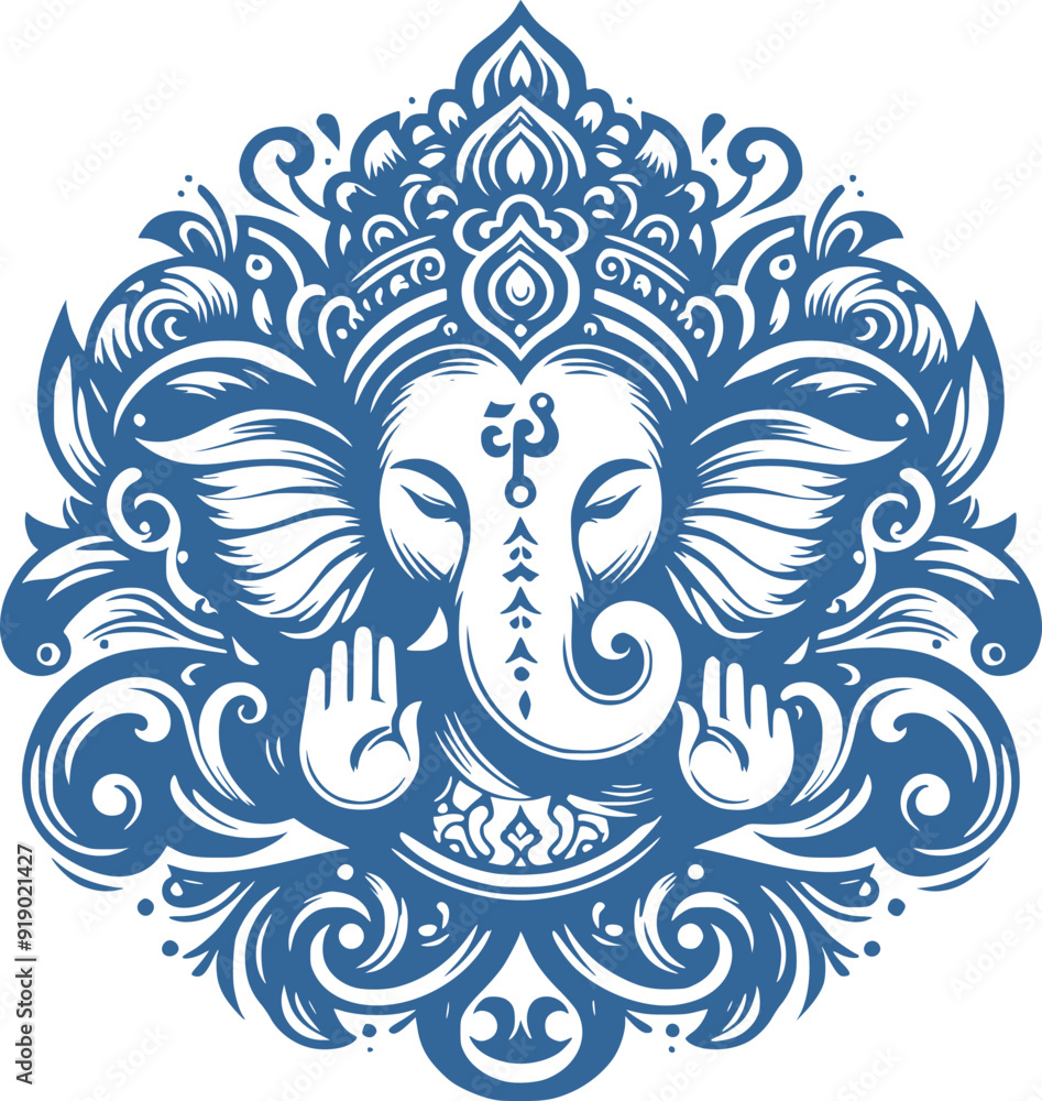 ganesha ornament illustration ganesha ornament illustration