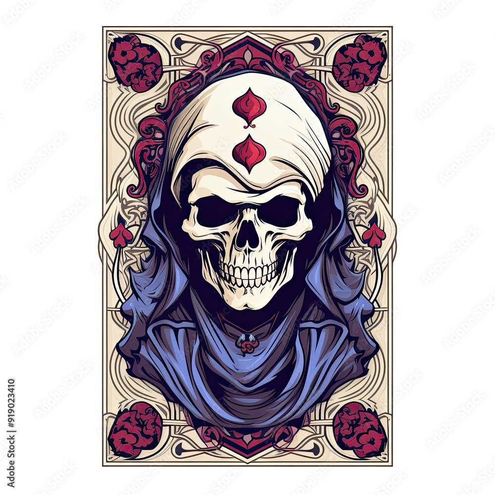 Terrifying Isolated Skull Design on White Background: A Detailed Render Featuring High-Quality Texture and Pattern for Graphic Illustration, Tattoo Art, and Conceptual Skeleton Symbol Terrifying Isolated Skull Design on White Background: A Detailed Render Featuring High-Quality Texture and Pattern for Graphic Illustration, Tattoo Art, and Conceptual Skeleton Symbol