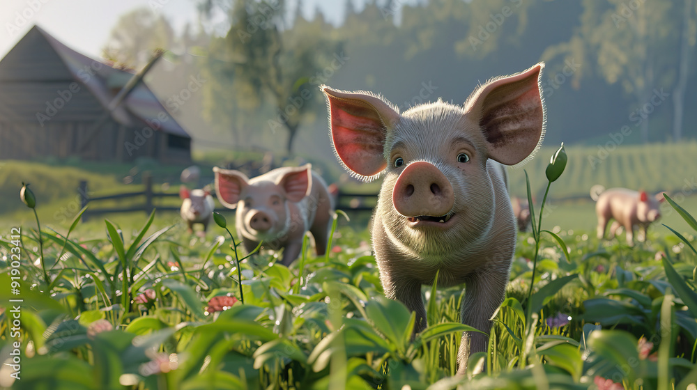 Pigs in the field Pigs in the field