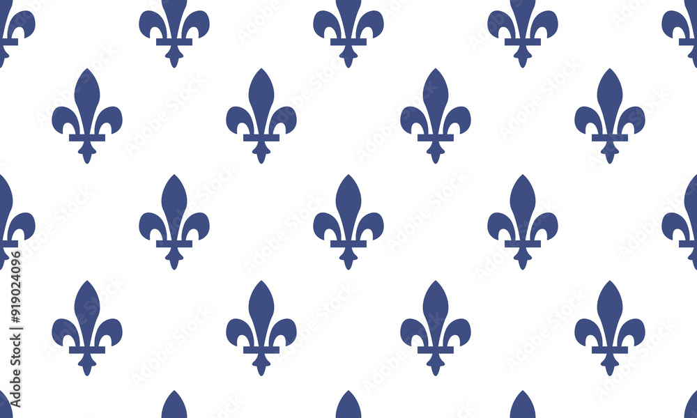 Heraldic Royal Lily Seamless pattern on white background Heraldic Royal Lily Seamless pattern on white background