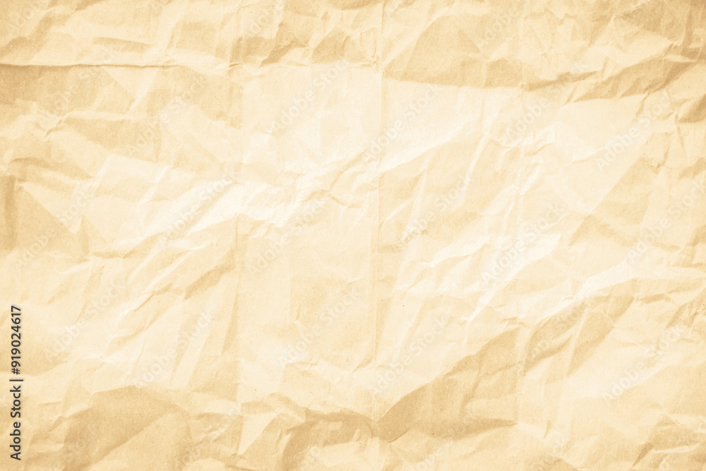 Obraz premium Crumpled brown paper texture. Abstract background and texture for design.